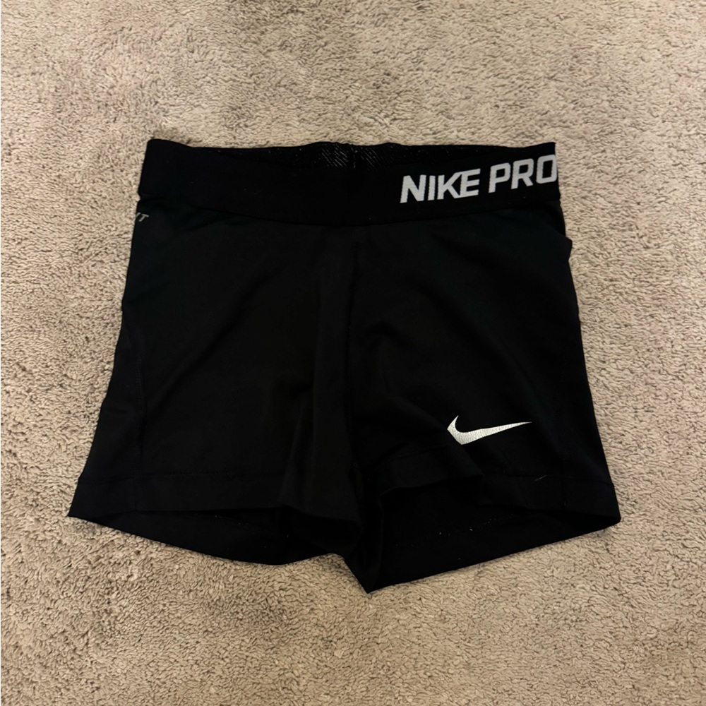 Nike Black Shorts with White Logo